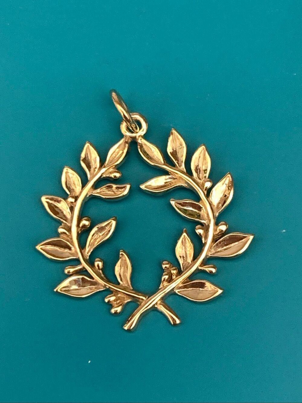 Bronze Laurel Wreath Pendant